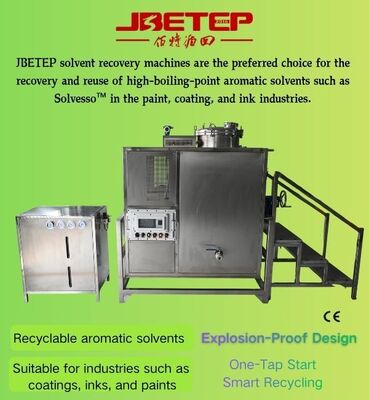 JBETEP Solvent Recovery Systems Are Suitable For High-boiling-point Aromatic Solvents Such As Solvesso™