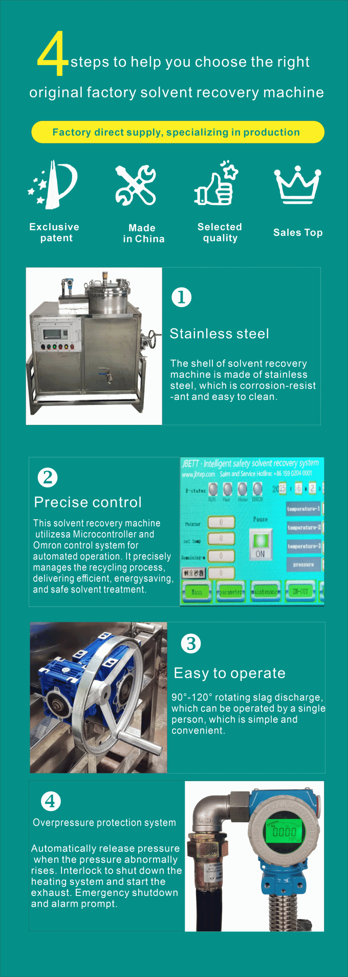 Solvent Rag Compacting Machine 90L Compact CNC Solvent Recovery Machine For IPA NMP Organic Solvents